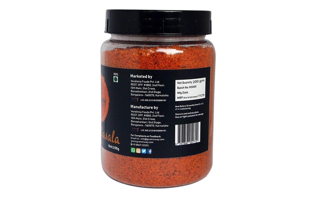 Graminway Magic Sabji Masala    Plastic Jar  300 grams